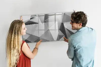 Quadro magnético para desenho modelo abstração 3D