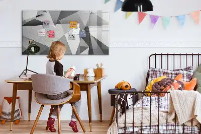 Quadro magnético para desenho modelo abstração 3D