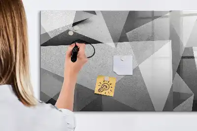Quadro magnético para desenho modelo abstração 3D
