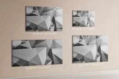 Quadro magnético para desenho modelo abstração 3D