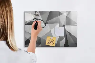 Quadro magnético para desenho modelo abstração 3D
