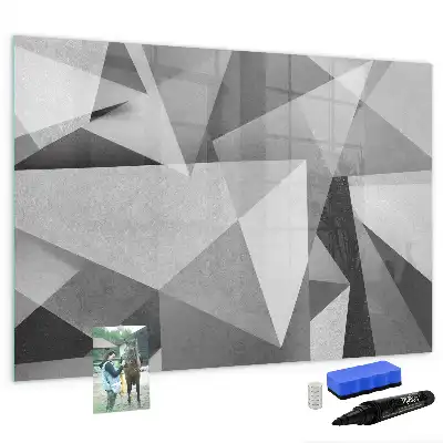 Quadro magnético para desenho modelo abstração 3D