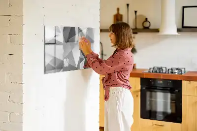 Quadro magnético para desenho modelo abstração 3D
