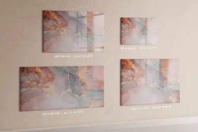 Quadro magnético para escrita com acabamento em mármore decorativo