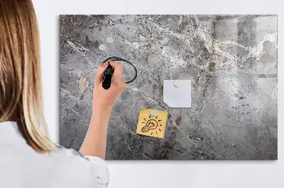 Quadro magnético para escrever com padrão de mármore