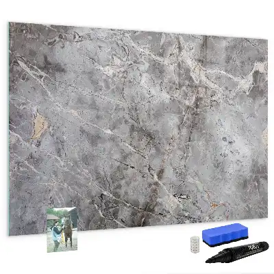 Quadro magnético para escrever com padrão de mármore