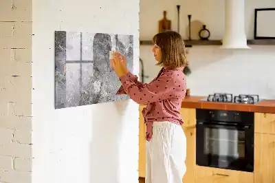 Quadro magnético para escrever com padrão de mármore