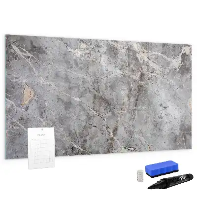 Quadro magnético para escrever com padrão de mármore
