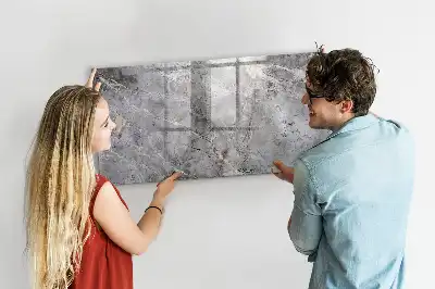Quadro magnético para escrever com padrão de mármore