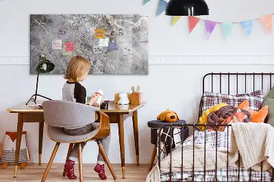 Quadro magnético para escrever com padrão de mármore