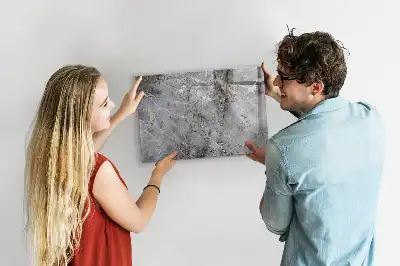 Quadro magnético para escrever com padrão de mármore
