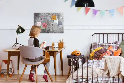 Quadro magnético para escrever com padrão de mármore