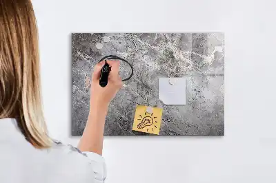 Quadro magnético para escrever com padrão de mármore