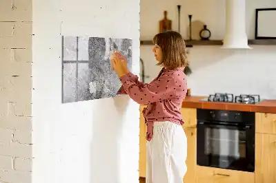 Quadro magnético para escrever com padrão de mármore