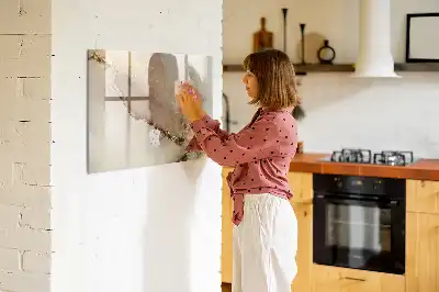 Quadro magnético para desenhar estampa de mármore dourado