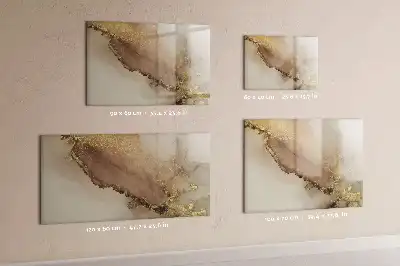 Quadro magnético para desenhar estampa de mármore dourado