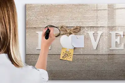 Quadro magnético para desenhar modelo texto amor