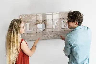 Quadro magnético para desenhar modelo texto amor