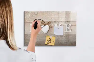 Quadro magnético para desenhar modelo texto amor