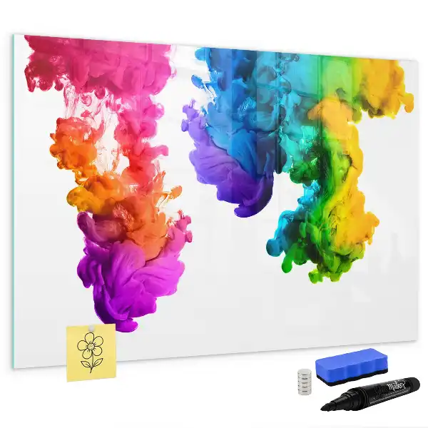 Quadro magnético para desenhar estampa de arco-íris