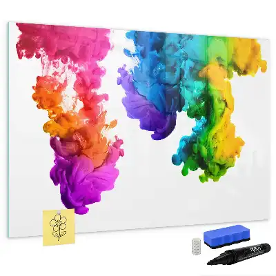 Quadro magnético para desenhar estampa de arco-íris