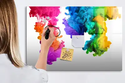Quadro magnético para desenhar estampa de arco-íris