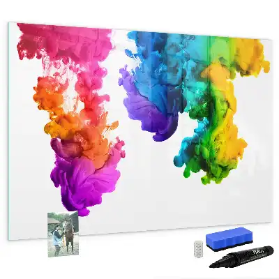 Quadro magnético para desenhar estampa de arco-íris