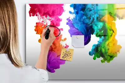 Quadro magnético para desenhar estampa de arco-íris