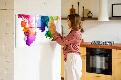 Quadro magnético para desenhar estampa de arco-íris