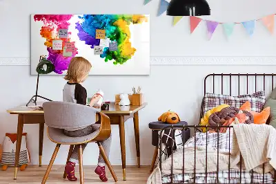 Quadro magnético para desenhar estampa de arco-íris