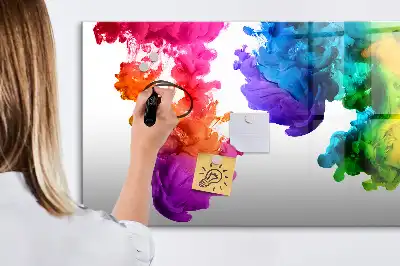 Quadro magnético para desenhar estampa de arco-íris