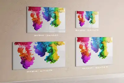 Quadro magnético para desenhar estampa de arco-íris