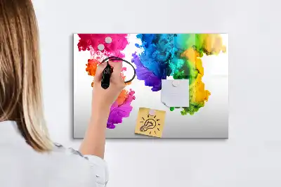 Quadro magnético para desenhar estampa de arco-íris