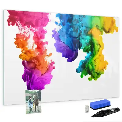 Quadro magnético para desenhar estampa de arco-íris