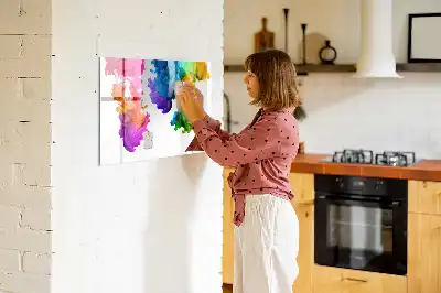 Quadro magnético para desenhar estampa de arco-íris