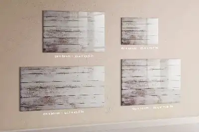 Quadro magnético para escrever com estampa de tábuas de madeira