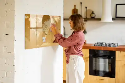 Quadro magnético para desenhar tema mapa-múndi
