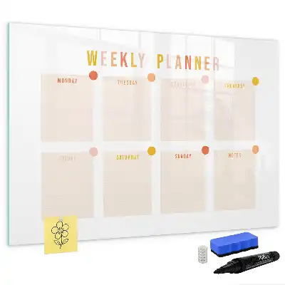 Planner semanal quadro para desenhar magnético
