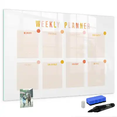 Planner semanal quadro para desenhar magnético
