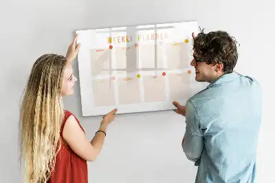 Planner semanal quadro para desenhar magnético