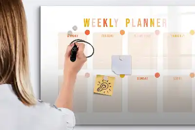 Planner semanal quadro para desenhar magnético