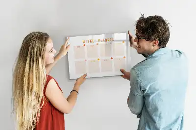 Planner semanal quadro para desenhar magnético
