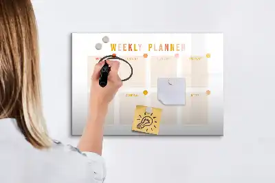 Planner semanal quadro para desenhar magnético