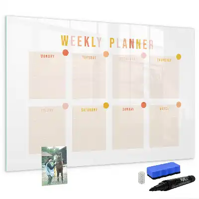 Planner semanal quadro para desenhar magnético