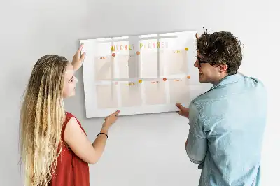 Planner semanal quadro para desenhar magnético
