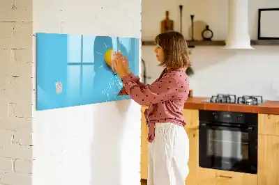 Quadro magnético para escrever estampa de desenho de lâmpada
