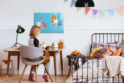 Quadro magnético para escrever estampa de desenho de lâmpada