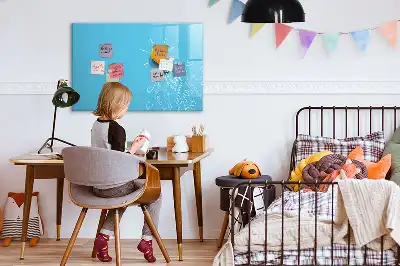 Quadro magnético para escrever estampa de desenho de lâmpada