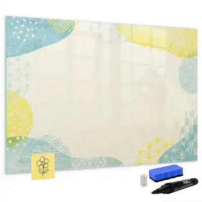 Quadro magnético para desenhar com moldura decorada