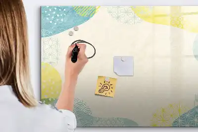 Quadro magnético para desenhar com moldura decorada